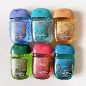 NWT:BBW Disney Princess Collection Hand Sanitizer Set 6 Special Gold Top Edition